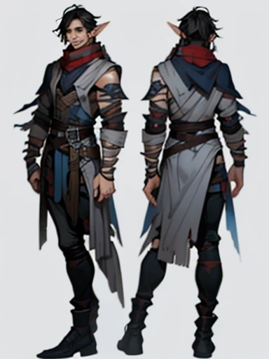 Concept ART, Human Male Young ager , pointer Elf ears,face Tattoo , blue pupils ,Black hair , red Torn Scarf , Bandage ,Ancient dark magic , Handsome guy , poses,Three Sided View LoRA
0.55
Basic Settings
Advanced Config
Advanced Repair