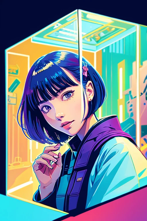 2-D illustration GundamOO Like artworks of Ilya_Kuvshinov
