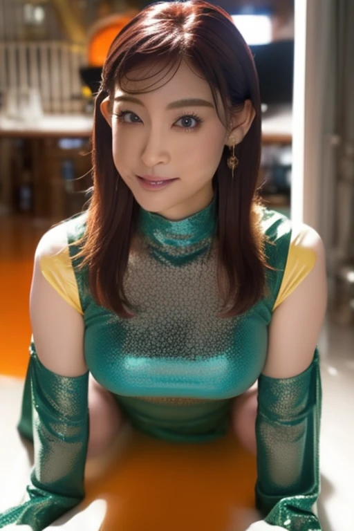(masterpiece), highest quality, highest quality, Detailed and complex, original,High resolution,Full Body Shot。
(),Very detailed_eye, Very tall,sexy,oversized thick chest,long and thin waist,Exaggerated huge thick fat ass,very long and thick legs,,,Extremely thick leg muscles,
(eyeliner:0.5),(blush:0.5),blonde,Simple diamond earrings,Detailed skin, Twin tails,
Viewer Display, A light smile, Perfect Fingers, Beautiful Hands, good looking,
((debtlight attendant uniform)), (Orange pantyhose:1.1), orange high heels, Orange short skirt uniform, Inside the plane(Inside the plane:1.2, Motion Capture, Leaning forward (Sunken legs), Return to viewer, debtrom below, Perfect Anatomy, (Written boundary depth:1.1),change:0.1,Realistic:1.3,
(Zhou Xianguang:1),(Structure of the film:1.3), (highest quality, High resolution, Realistic, original, 8k,masterpiece, ),highest quality, masterpiece8K.High resolution. High Rib:1.2, Film Grain, Blurry bokeh:1.2, Lens flare, (Bright colors:1.2), (delicate),Tabletop,Ultra-realistic,32k,Very detailedな CG Unity 8K 壁紙, highest quality,Rainbow Color Latex Dress,Colorful Slime Clothes,Deep turtleneck,Rainbow Slime Long Skirt,Black bob hair,Silver Wavy Hair,(Over the knee boots:1.2),Cowboy Shot, street, Country street, (debtilm grain:1.2), (debtilm Overlay:1.3), night,smile,Open your mouth,Details in the mouth,,debtull body like
Angelic very beautiful cute young girl,
Beautiful fine eyes,
Double eyelids with attention to detail,
(Soft saturation: 1.3),
(debtair skin: 1.3),V-line chin,
(大きなeye:1.4),
Long orange straight hair,
See-through bangs,
Sharp debtocus,
Beautiful and exquisite face and eyes,
Droopy eye,
Small, straight nose,
Small Mouth,
Show your teeth and smile happily, 85mm lens, debt/8.0,break (Super shiny holographic metallic emeraldgreen Nurse Costume :1.3),walking,Orange Hair ,(Highly reflective clothing:1.3),
(highest quality:1.2),(Nurse Costume:1.5),
RAW Photos,