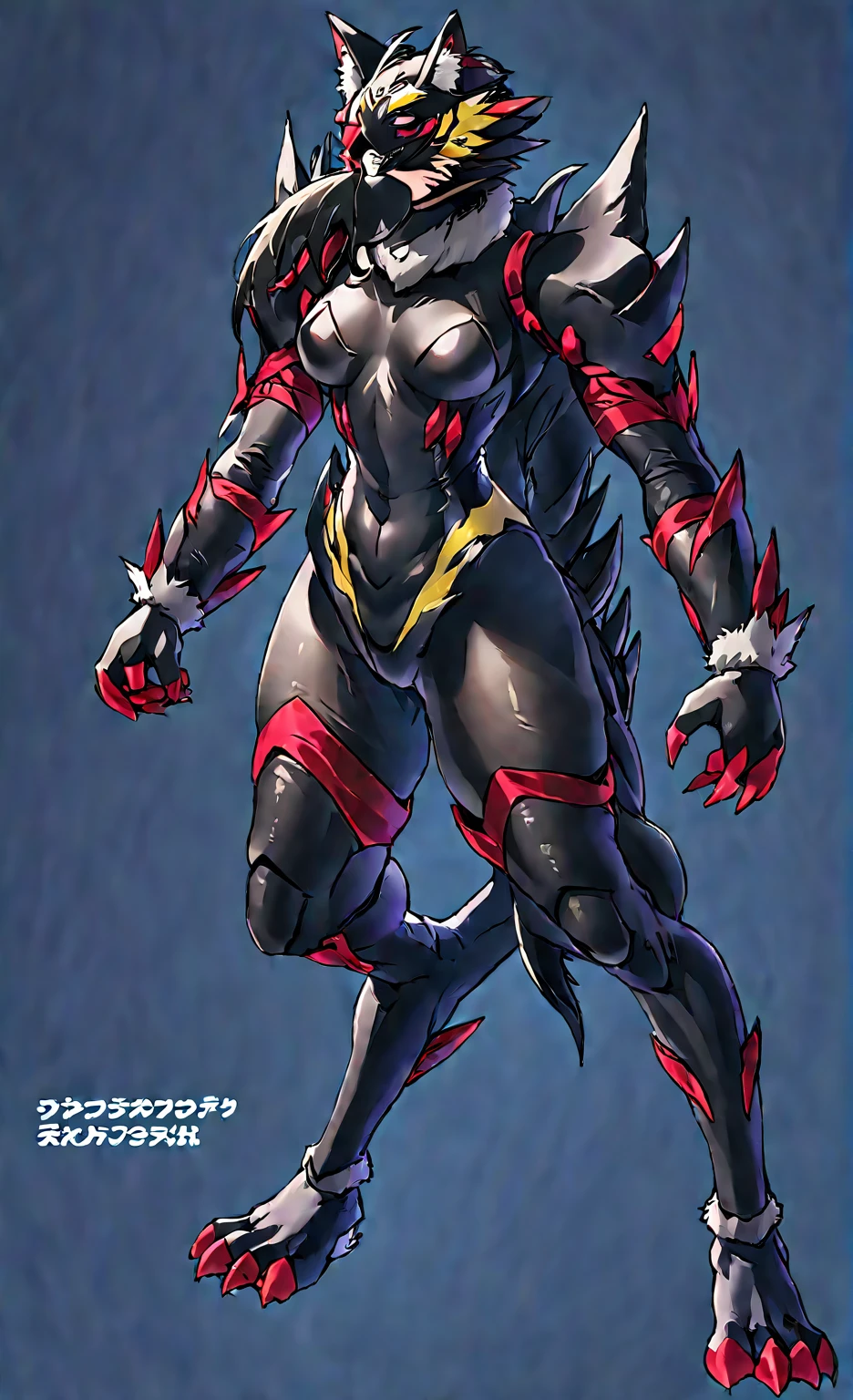 ((whole body):1.5),Browsing Caution,whole bodyコンセプトアート,{(((1 beauty)))},{Wearing a fox skin full body suit and a fox skin full face mask))},{((Fuse with Renamon))},16k, high quality, Attention to detail, Ultra-high resolution,