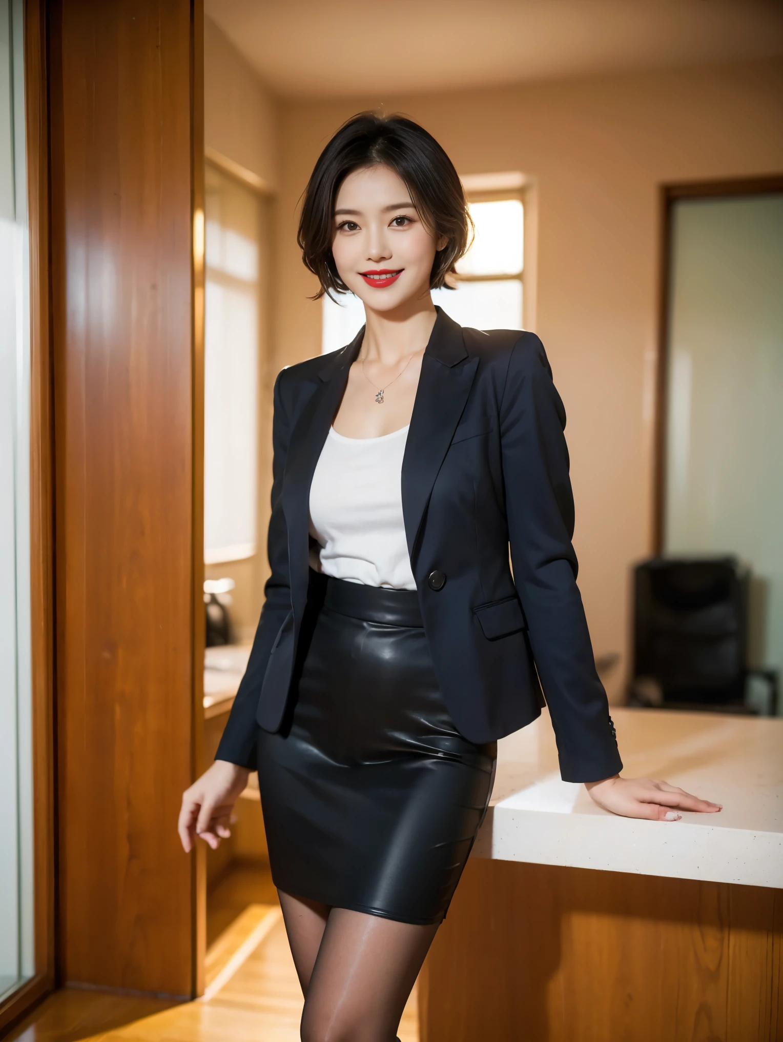 masterpiece, wonderful, (office: 1.8), Ultra-high-definition CG drawing, Are standing, One royal sister, anger, Woman with short brown hair, Layered Dresses, Clasp your hands around your waist, To the audience, figure, Wide Angle Panorama