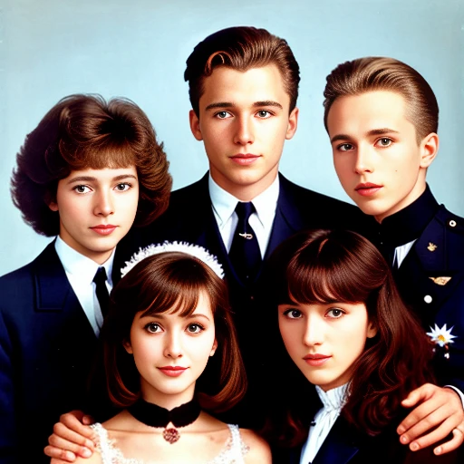 group color photo of   heartthrobs of Abramowicz  men and best Abramowicz  women, focus on the character's face, 4k color photo
