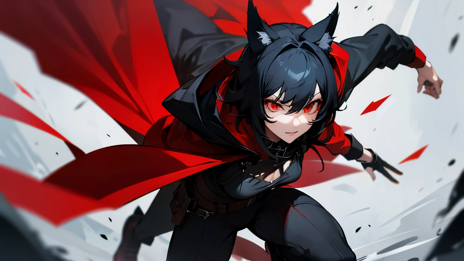 Black Hair　Iris　　Wolf　dance　Red Hood　neutral