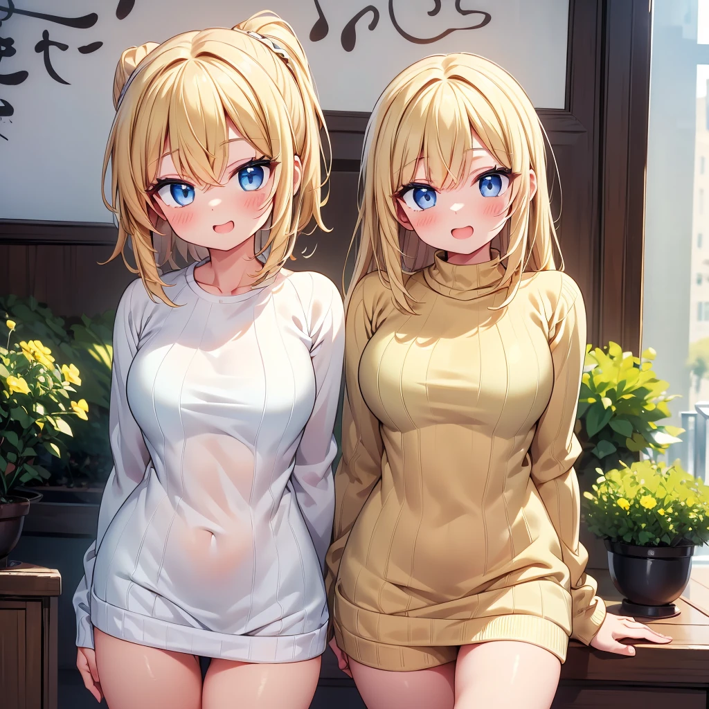 ((Masseter muscle area)),((highest quality)),(Ultra-precision),Sharpness,clear,Every detail,highest qualityのアニメ,((1 female),Woman wearing a knitted sweater with beautiful details、,Laughter