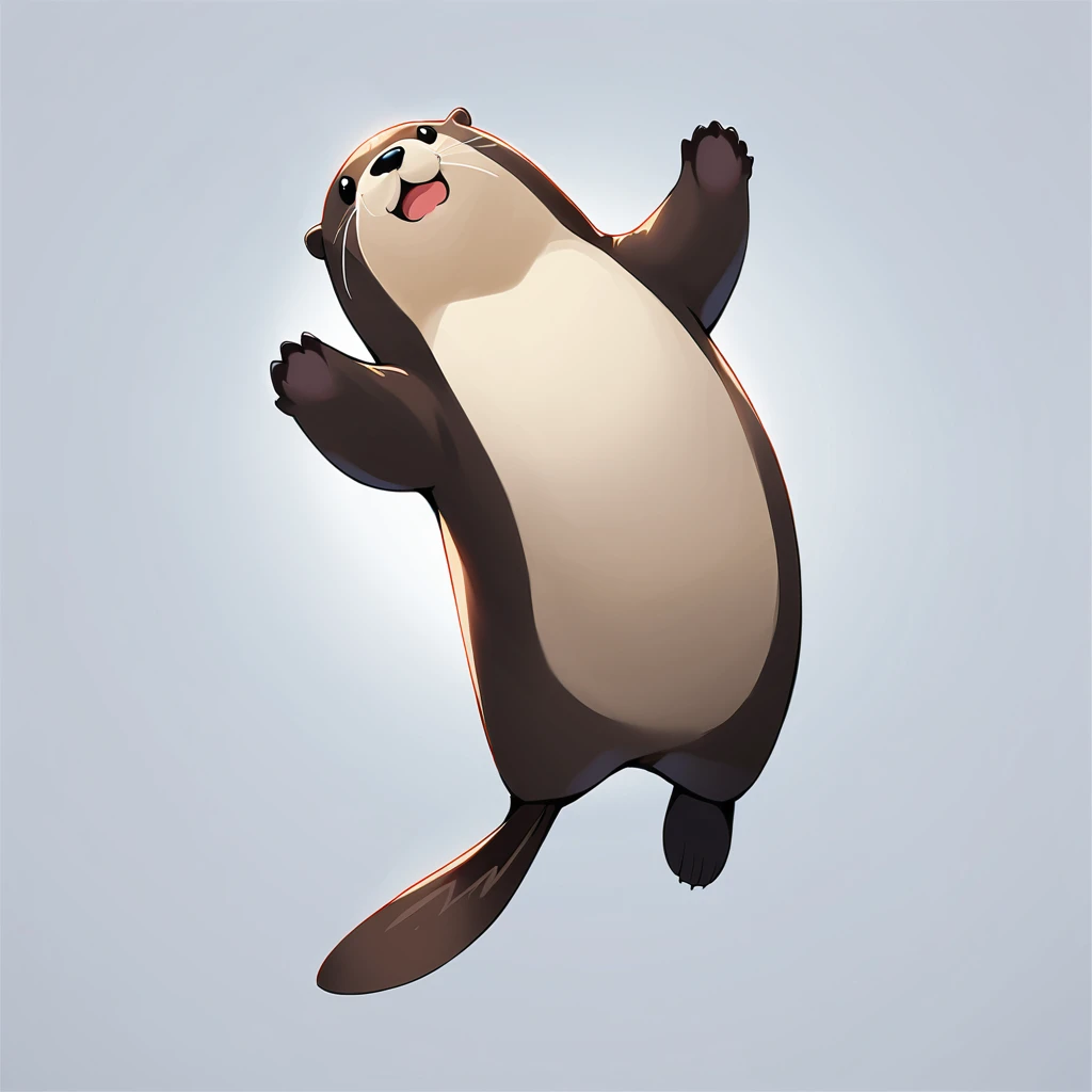 (Otter:1.4)、(3DCG:1.4)、Reality:1.2、可愛いanimal、(Simple Background)、(highest quality、masterpiece、High resolution、detailed)、extremely detailed、Full Body、Dynamic Angle、3dCG,animal