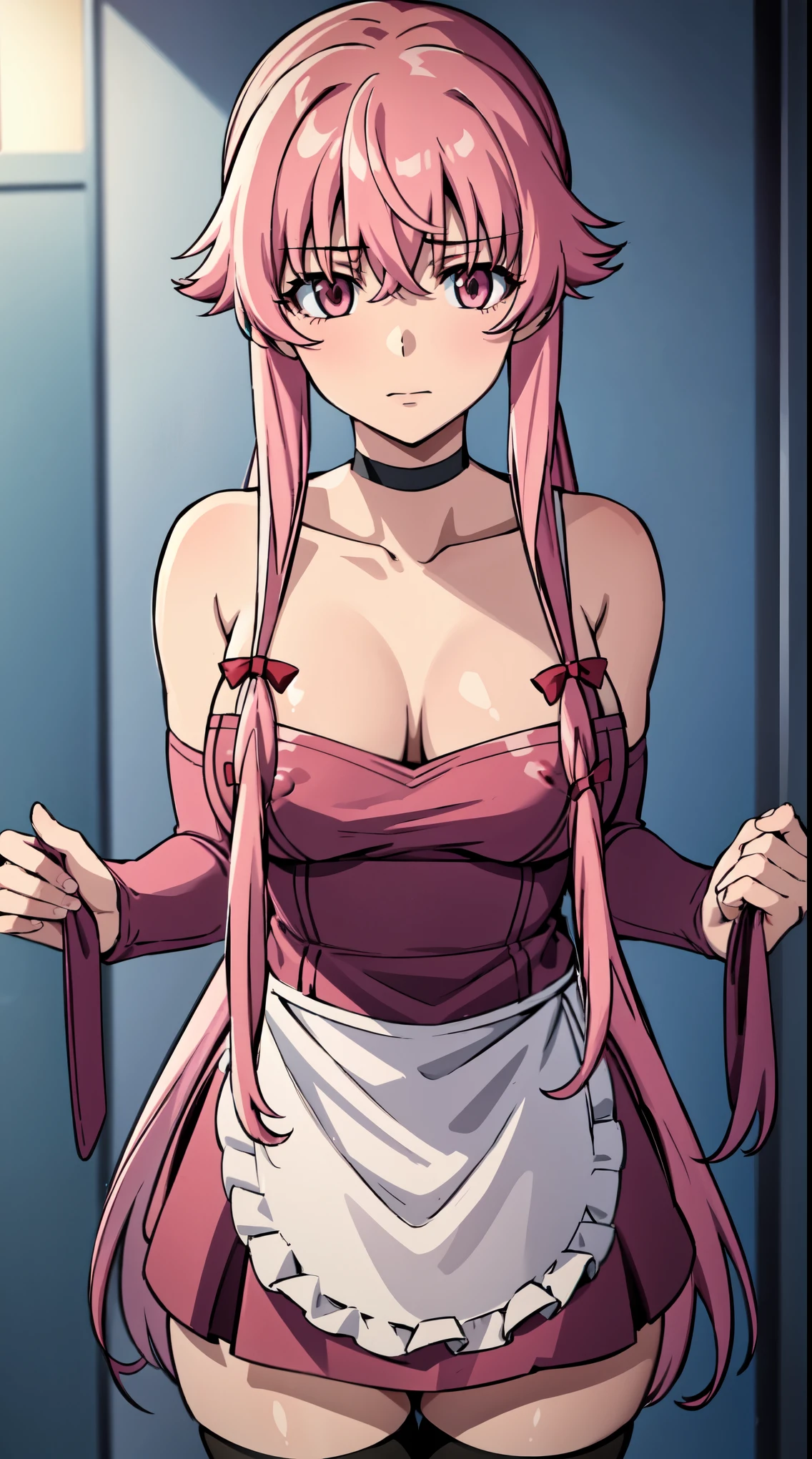 Zero Two, Zero Two, 1girl, solo, zero_two_\(darling_in_the_franxx\), pink_hair, horns, hairband, white_hairband, green_eyes,bangs, Big breasts, nude, red gag, Blushing, frowning, Bondage and BDSM, Whole body, kneeling position on the floor, Ball Gag, red gag, Arms behind back, arms tied, bdsm, bondage, bound, bound legs, shibari, rope, spread legs, barefoot, arms behind back, bondage shibari, saliva, drooling, excessive saliva, pussy vibrators, Takate Kote, Panting, ((Blindfolded eye, Blindfold around the head )), Cat position, Nipple piercing, Nanao Yukiji style,