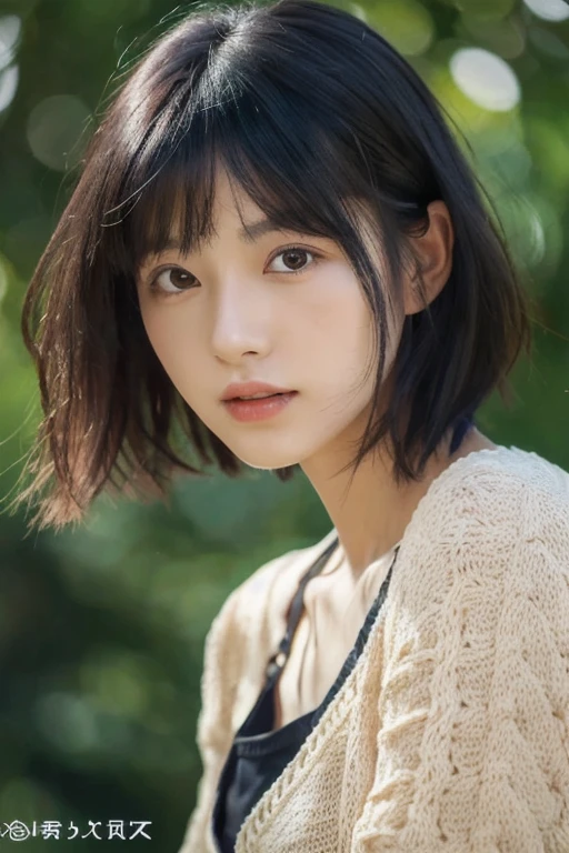 , Long winded [Blue-black:.3] hair,View your viewers, (masterpiece:1.3), (8k, Realistic, RAW Photos, highest quality: 1.4), Japanese, (One girl), Beautiful Face, (Realistic Face), (black hair, short hair:1.3), beautiful hairstyle, Realistic eyes, Beautiful fine details, (Realistic Skin), Beautiful Skin, Charm, Ultra-high resolution, Ultra-realistic, Very detailed, Golden Ratio,