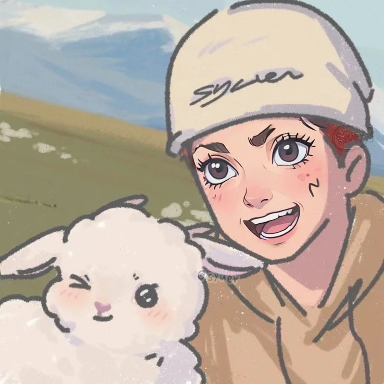 Face Repaint，Very happy expression，laughing out loud，Animation，comics