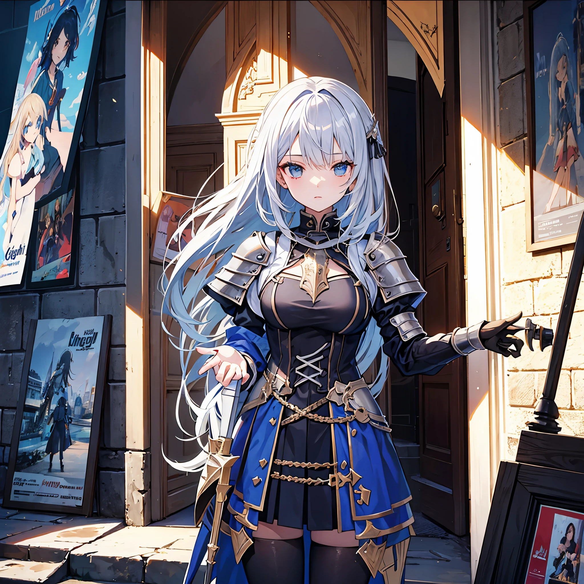 knight,girl,poster,beautifull