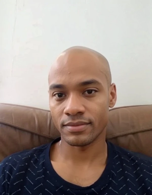 Leave the man in the image with African descent