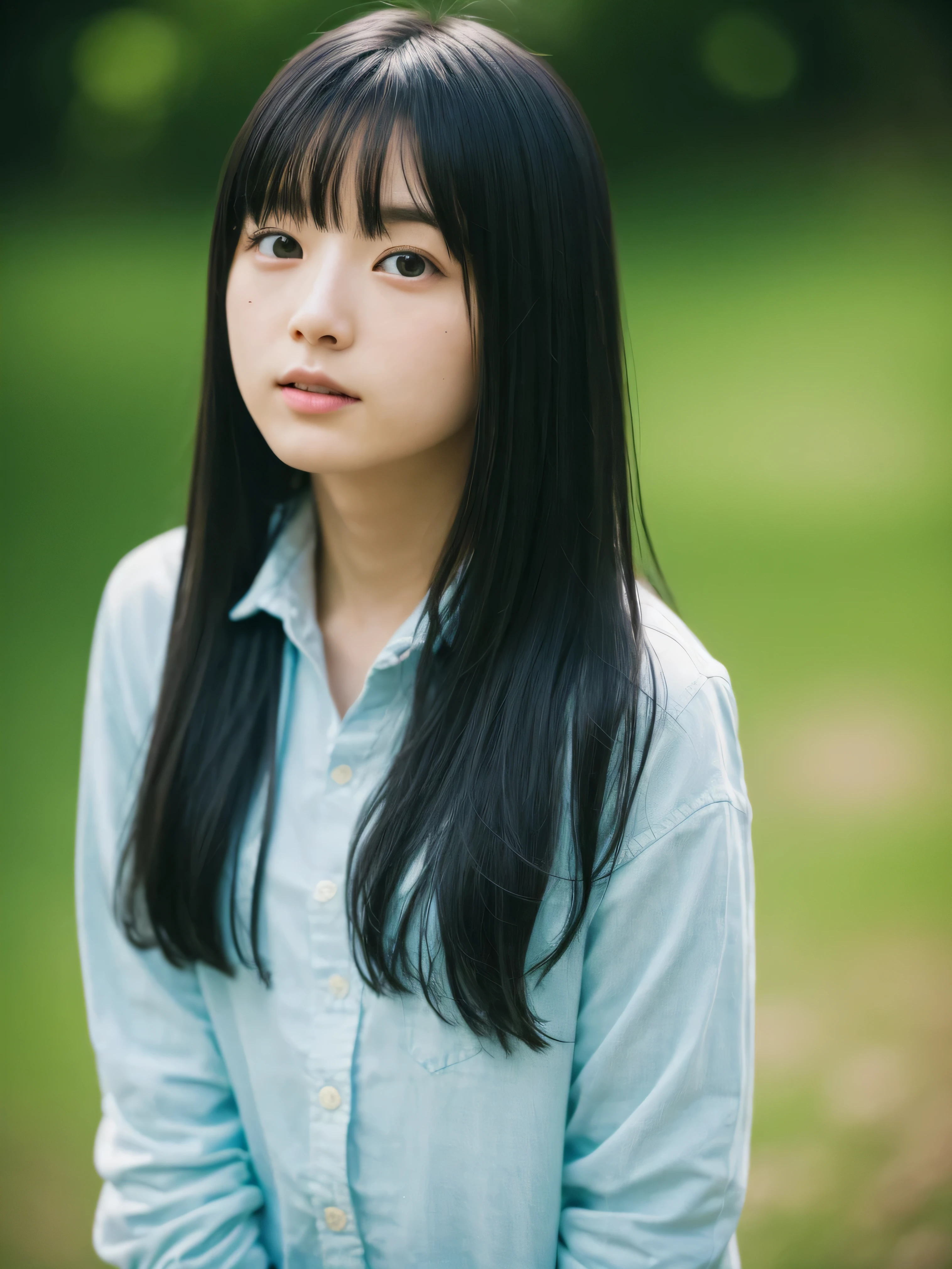 (highest quality,masterpiece:1.3,超A high resolution,),(Very detailed,Caustics),(Photorealistic:1.4,RAW shooting,)Ultra-Realistic Capture,Very detailed,High resolution 16K suitable for human skin、 The skin texture is natural、、Skin tone is even and healthy looking、 Use natural light and color,One Woman,Japanese,,cute,Black-haired,Middle Hair,(Written boundary depth、chromatic aberration、、Wide lighting range、Natural Shading、)、、(it&#39;s snowing:1.3)、(Hair swaying in the wind:1.3)、(Snow reflects light:1.3), 18-year-old, Plain black tank top, Photorealistic beauty, Japanese women, smile, View your viewers, Keep your hair the same length