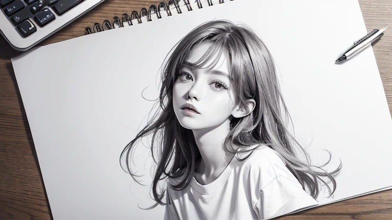 Line art, sketch, T-Shirts,