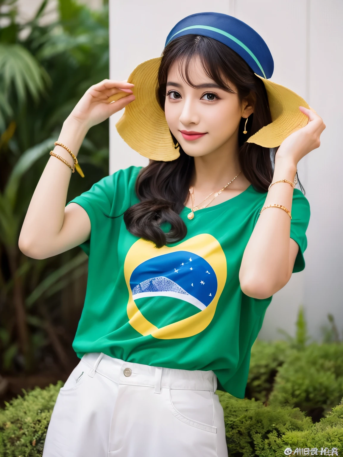 Bandeira do Brasil dividida com a da china
