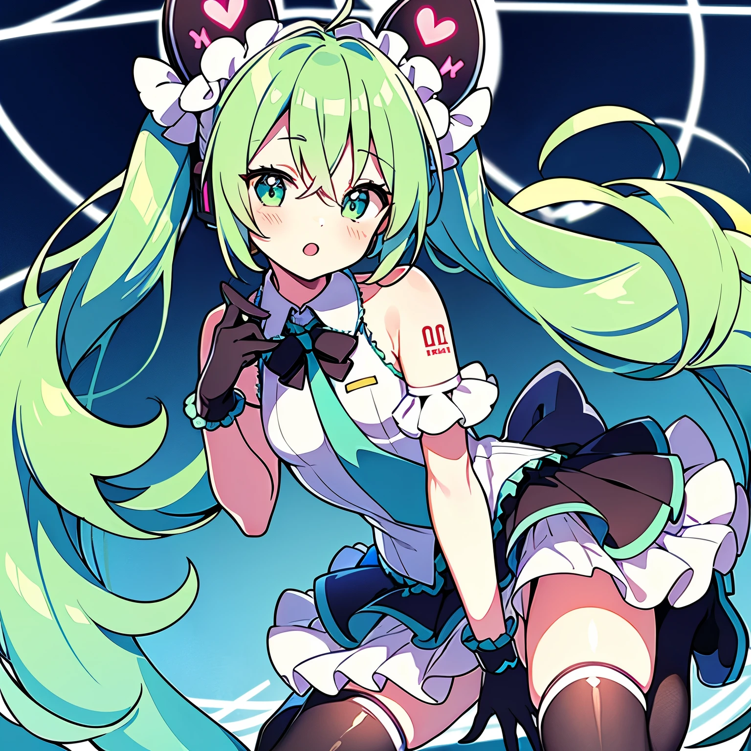 Hatsune miku rabbit suit