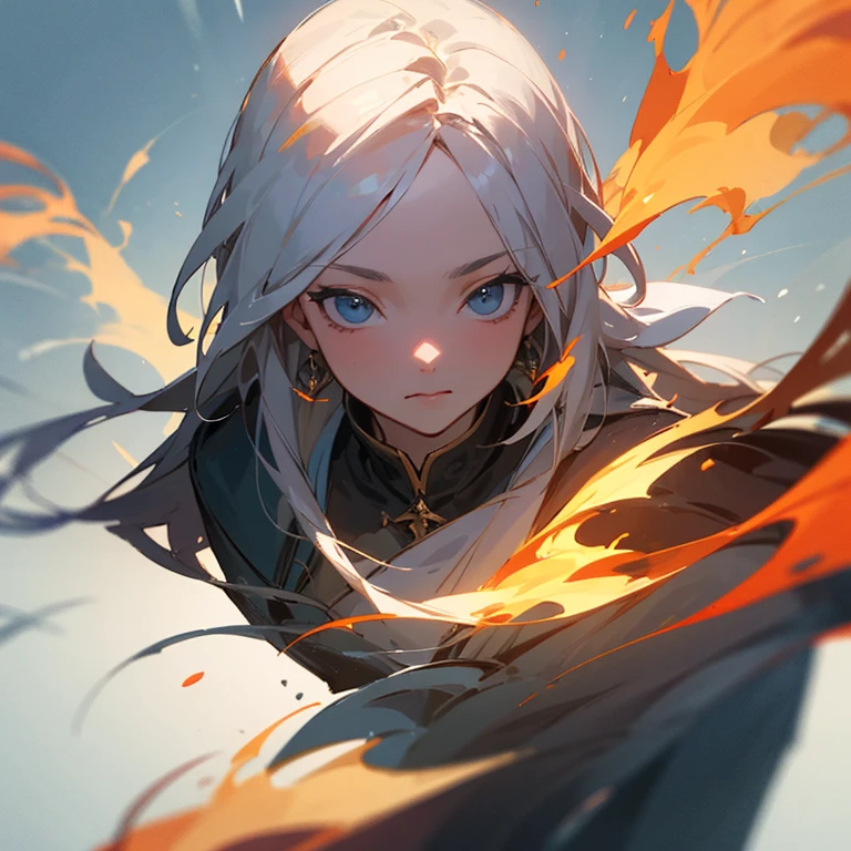 ((best quality)), ((masterpiece)), (detailed), perfect face wizard flame