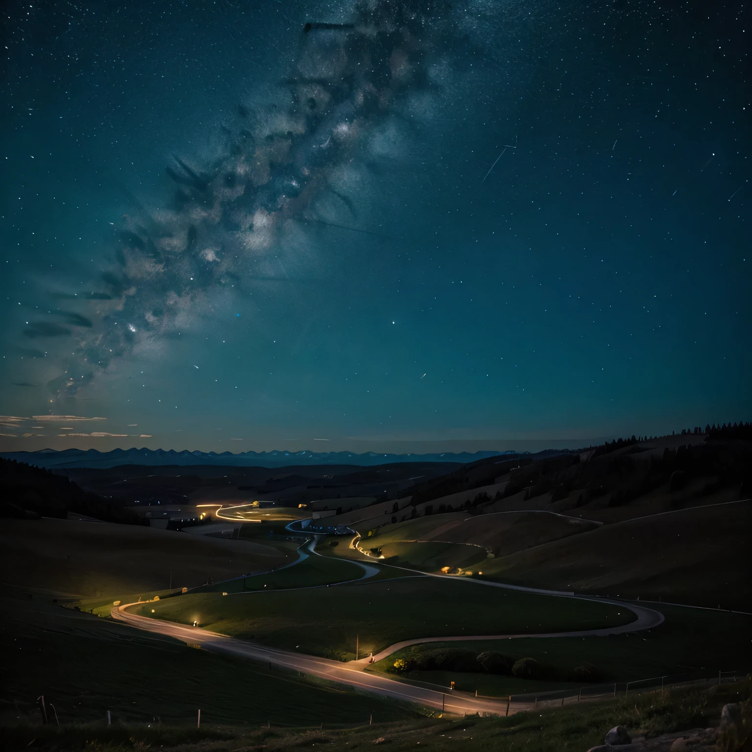 starry night valley