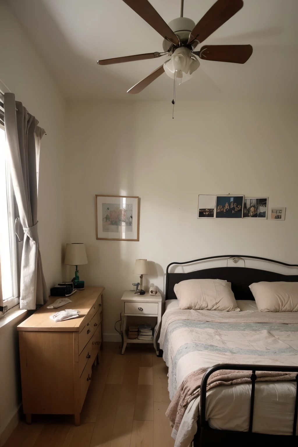 ((sencillo)), ((replicable)), ((animada)), ((boceto)),
A very poor looking room with a large iron bed, a rickety chest of drawers, dos sillas, braziers and pots in a corner. Under the bed a trunk. Towards the center a sewing machine and near it a cot where a sick lies..