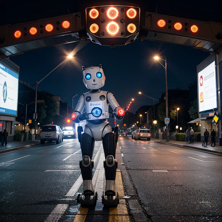 Technological traffic regulator robot 