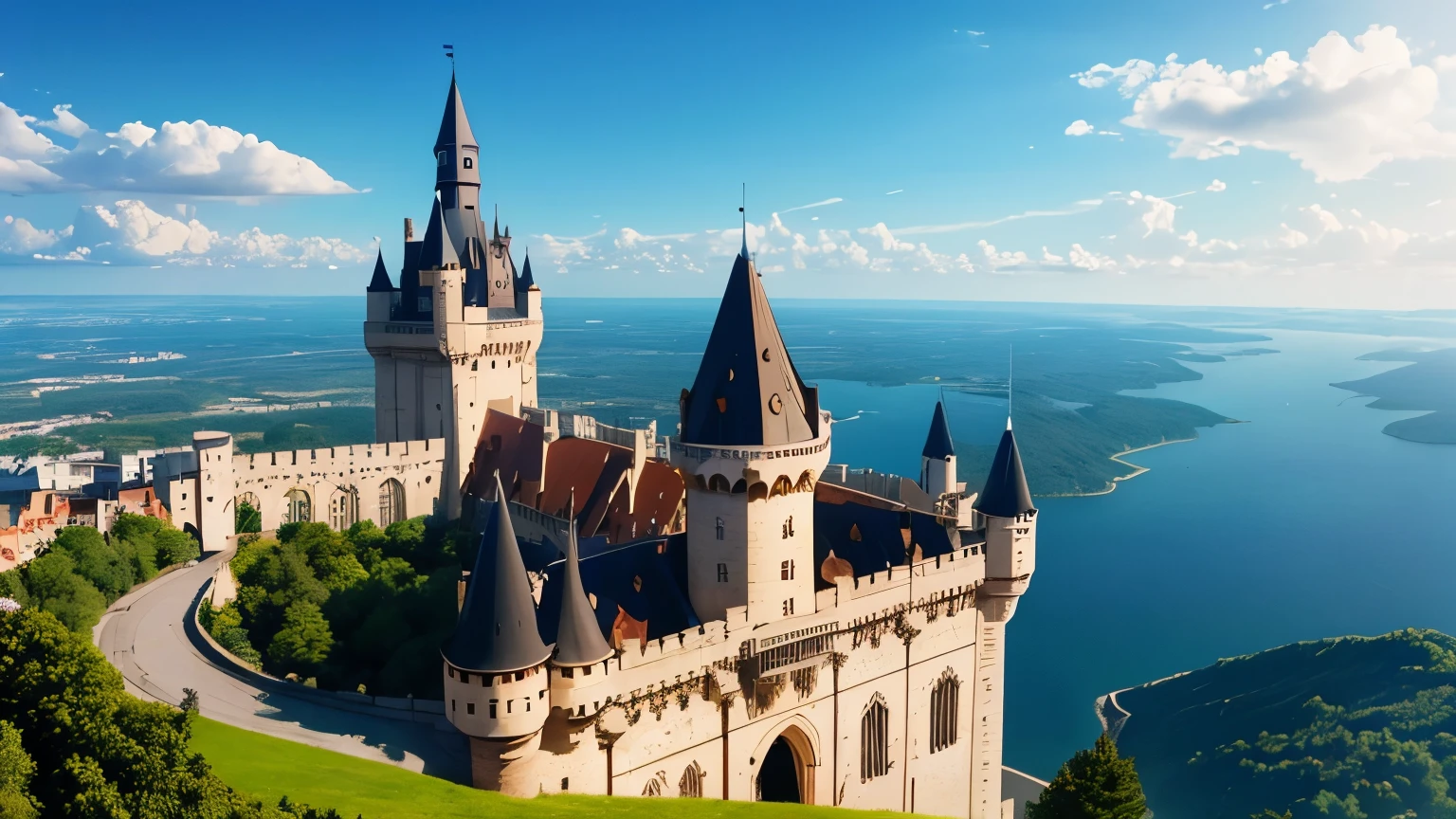 Ich bau' dir ein Schloss, das in den Wolken liegt.
Ich bin dein Pilot, der dich in den Himmel fliegt.
I do everything for you, alles was es nur gibt.
Doch ich hab nur ein Schloss, das in den Wolken liegt.