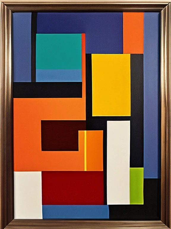 Paint a picture with even tones and rich colors in the style of modernist abstract painting