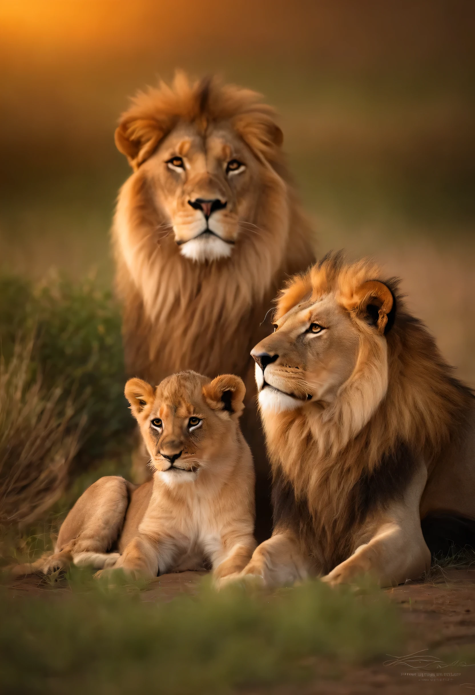 familia de leones