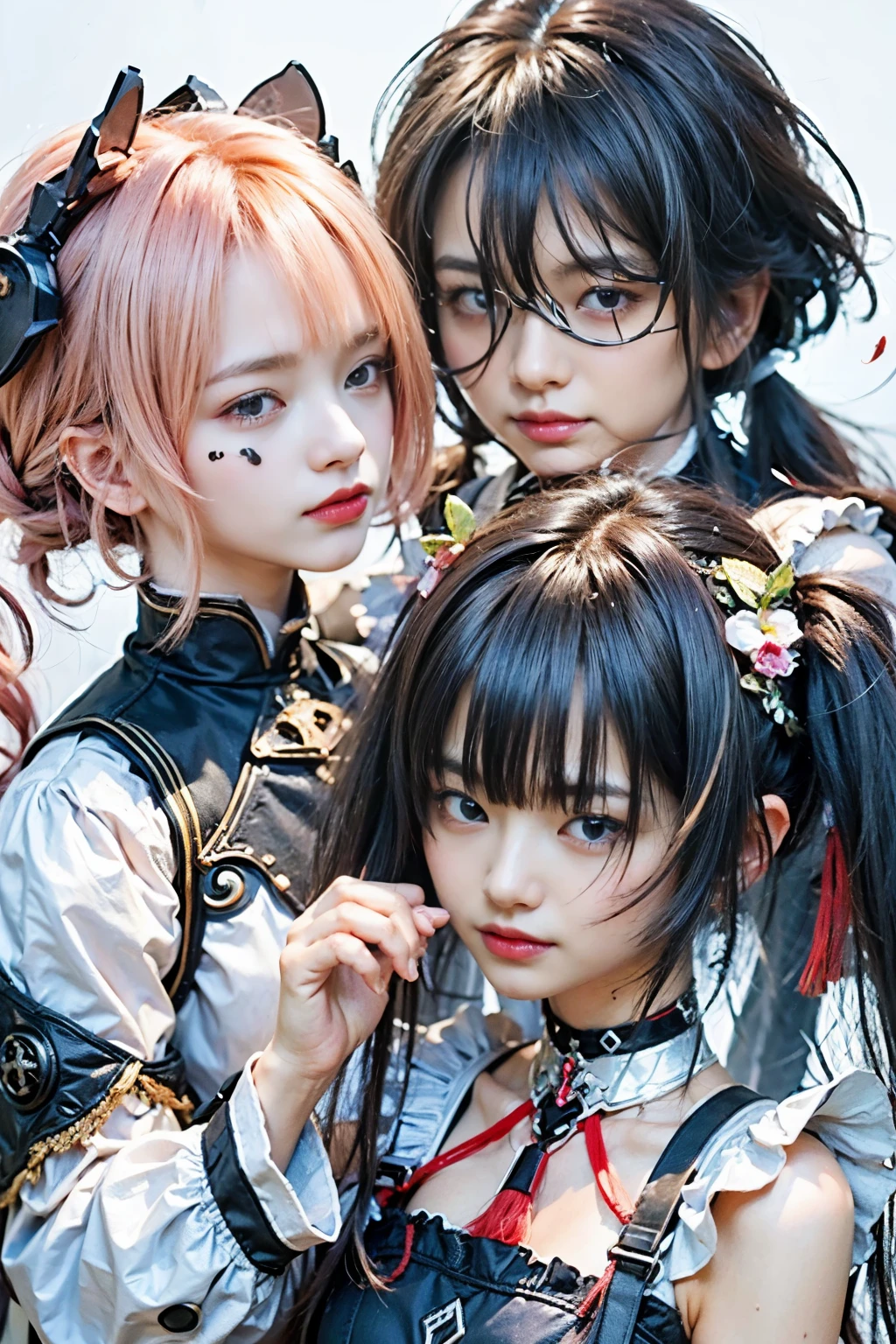 (masterpiece, best quality:1.2), (8k uhd, 16k, 32k, ultra high res), (photorealistic:1.37), (RAW photo), ultimate-realistic, ultimate-realistic details, ultimate-realistic texture, ultimate-intricate details, ultimate-realistic lighting, ultimate-realistic shadow, 1 japanese girl, ultimate-cute face, ultimate-RAW skin, ultimate-realistic eyes, (mechanical:1.4), (armor), full body, wide shot