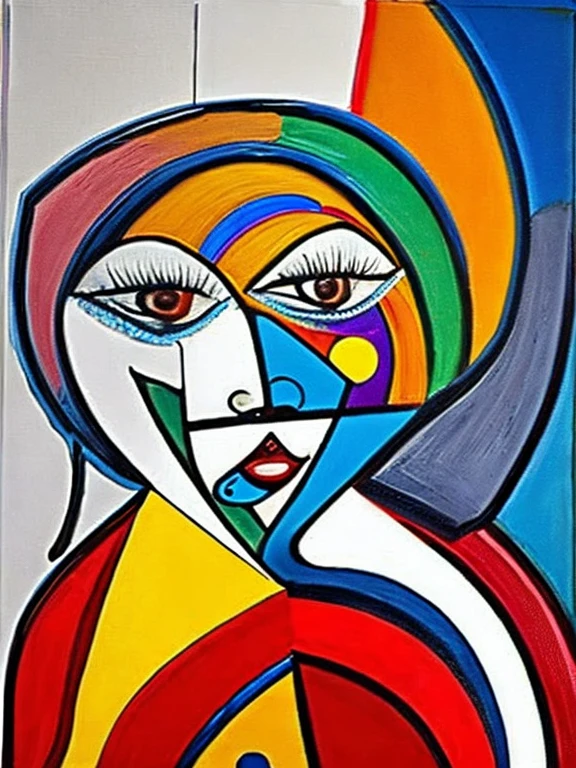 Expressing happiness, joy and excitement in Picasso's style