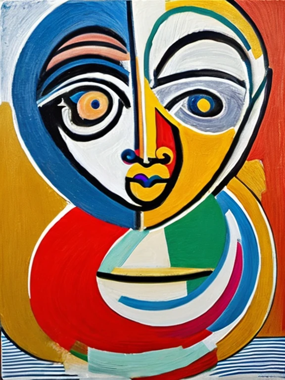 Expressing happiness, joy and excitement in Picasso's style
