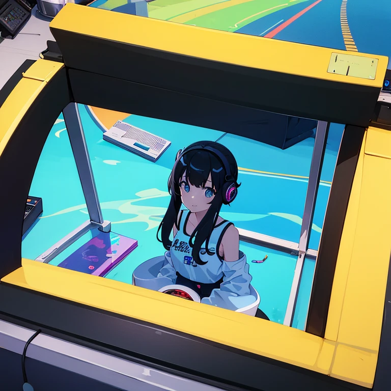 two anime girls in headphones are playing music on a turntable, anime vibes, anime style 4 k, ig studios anime style, nightcore, 8 0 s anime vibe, anime girls, anime style. 8k, lofi artstyle, dj sura, anime moe artstyle, anime style illustration, trending on cgstation, anime style artwork, e - girl smile