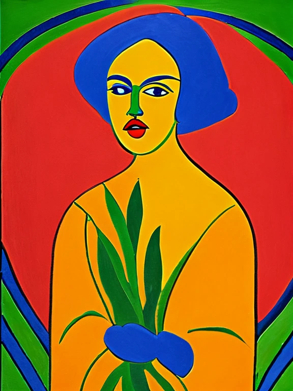 Expressing anger in the style of Matisse