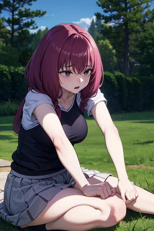 1 person,defeat、Crouching on the ground、Urinating、Embarrassing、パニックに1 person,defeat、Crouching on the ground、Urinating、Embarrassing、Panic、anxiety、drenched、Panties、Peeing