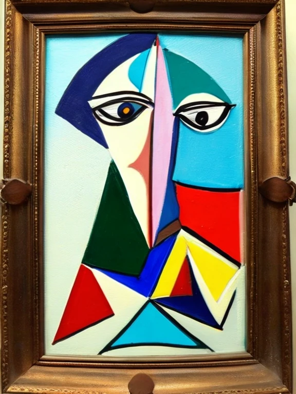 Expressing happiness, joy and excitement in Picasso&#39;s style

