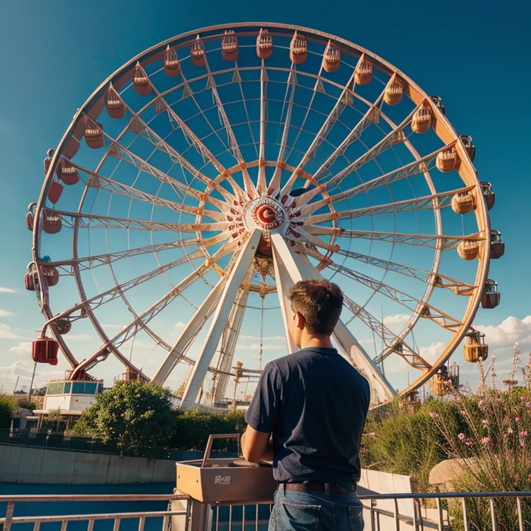 The cycle of life is a ferris wheel that is in full motion