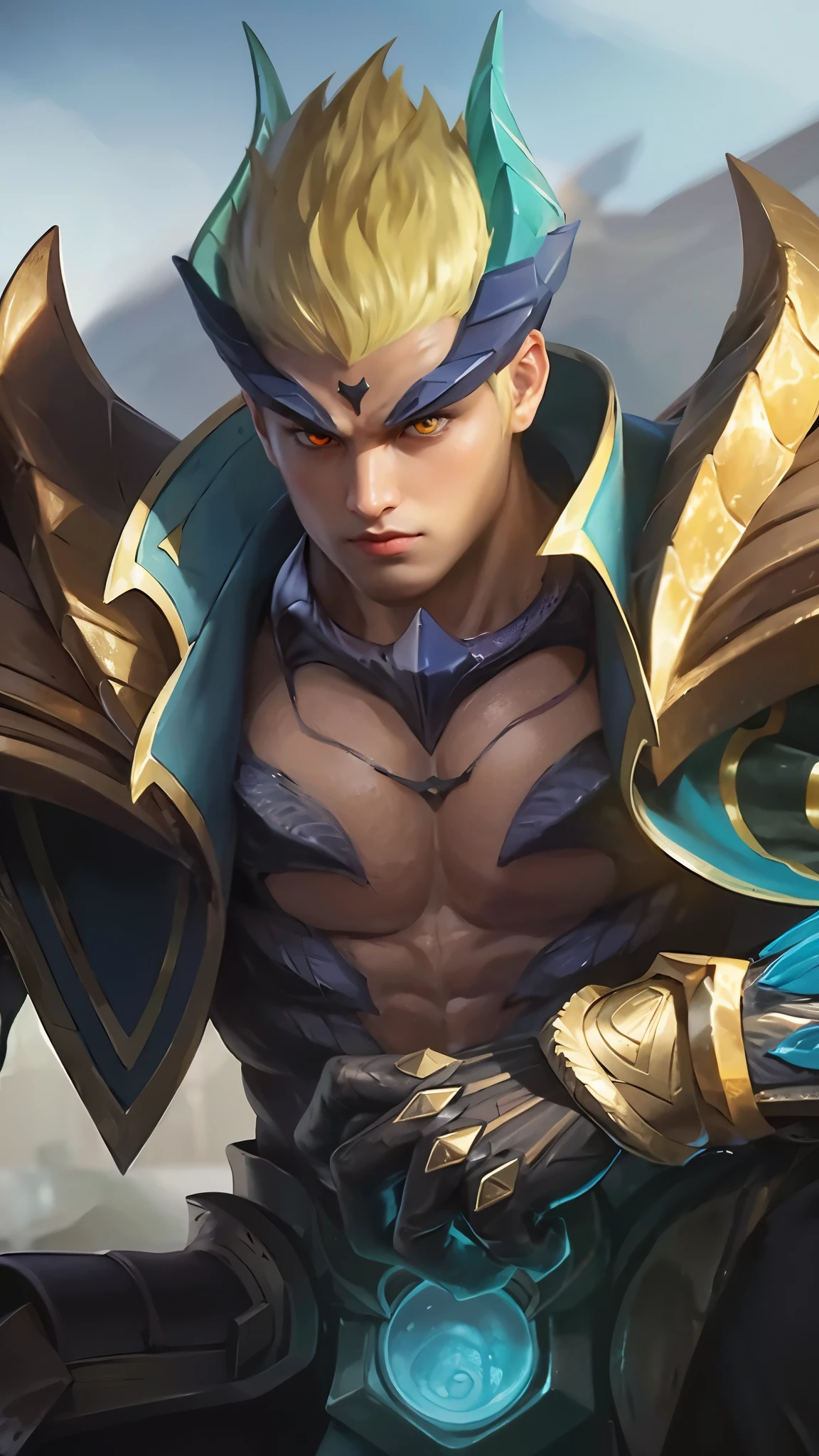 Best quality, masterpiece, detailed skin texture, detailed clothes texture, detailed face, super detail, 8k, intricate detail, 1 boy, The color doesn't change, Muscle guy, 1 guy, fire light eyes