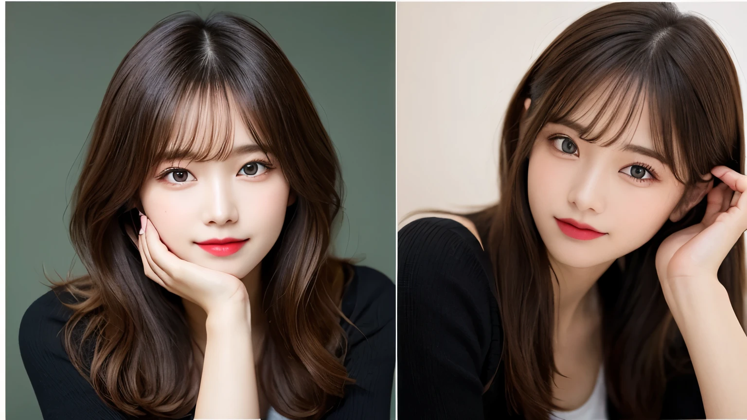 on the table, best quality, shape, Super detailed, Finely, high resolution, 8k wallpaper, 完璧なダイナミックな構shape, Beautiful and delicate eyes, Medium Length Hair, Small Breasts, Natural lipstick, Casual sexy pose,Smile,20 year old girl、midnight、Beautiful and detailed face、Perfect beautiful face,big eyes、original photo、Use the whole body to express female posture、Beautiful and delicate eyes、Small face、Beautiful duplex、Facelift and style,skirt、Beautiful golden ratio face,Long hair
