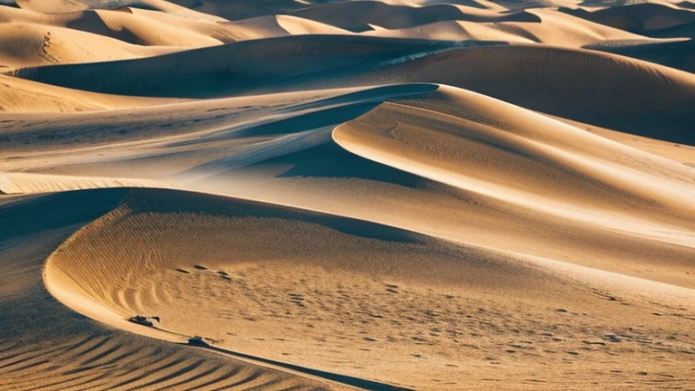 Ink Painting「Sand Dunes」 prompt: Sand Dunesの風景を描く。