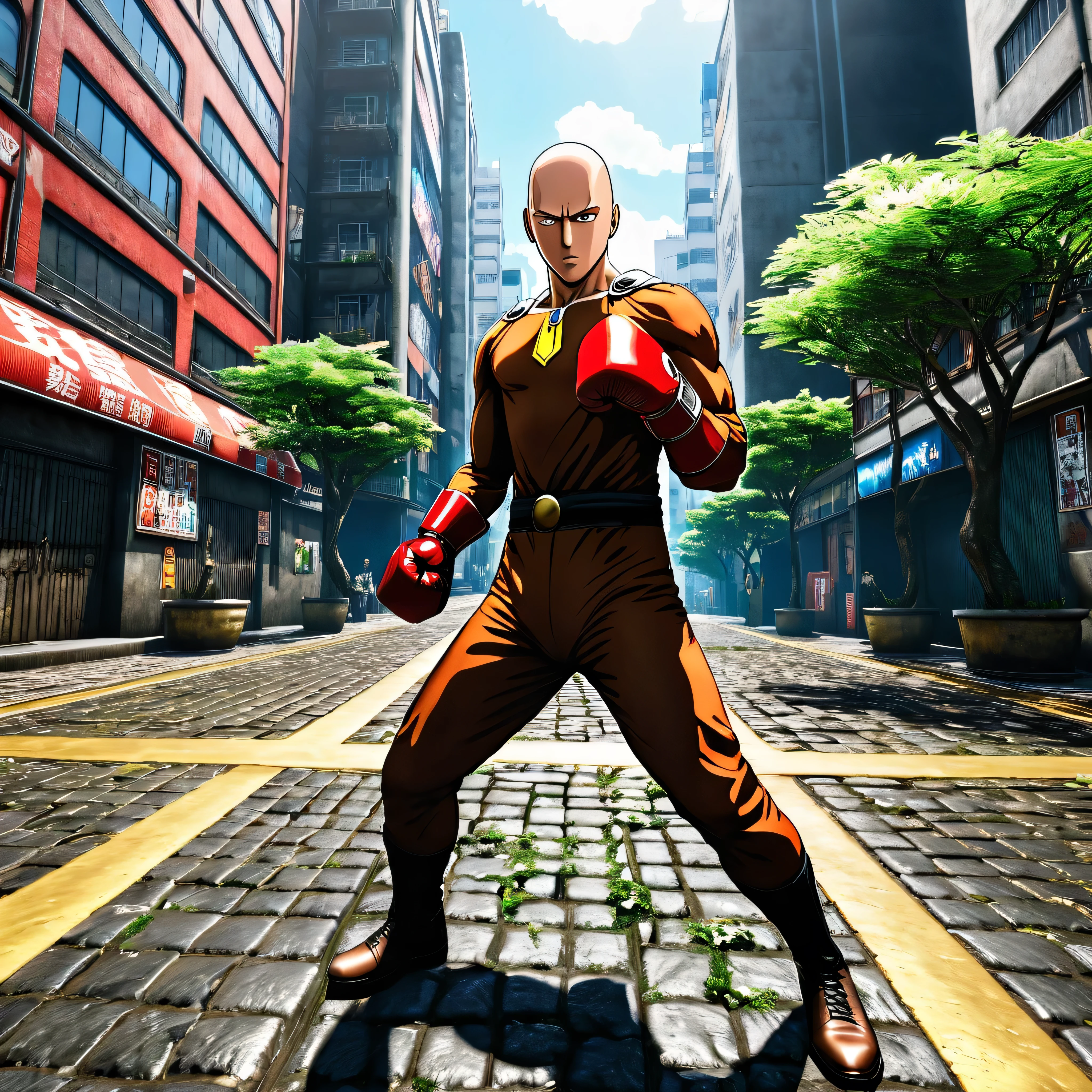 one-punch man uppercut urban deep path equirectangular (ultra highdef,ultra high-quality,32k,64K,ultra high res,epic top masterpiece:1.2) symmetrical ultra-detailed ultra realistic:1.37 ultra-sharp combat pose fullbody --v 6 --s 1000 --c 20 --q 5 --chaos 100