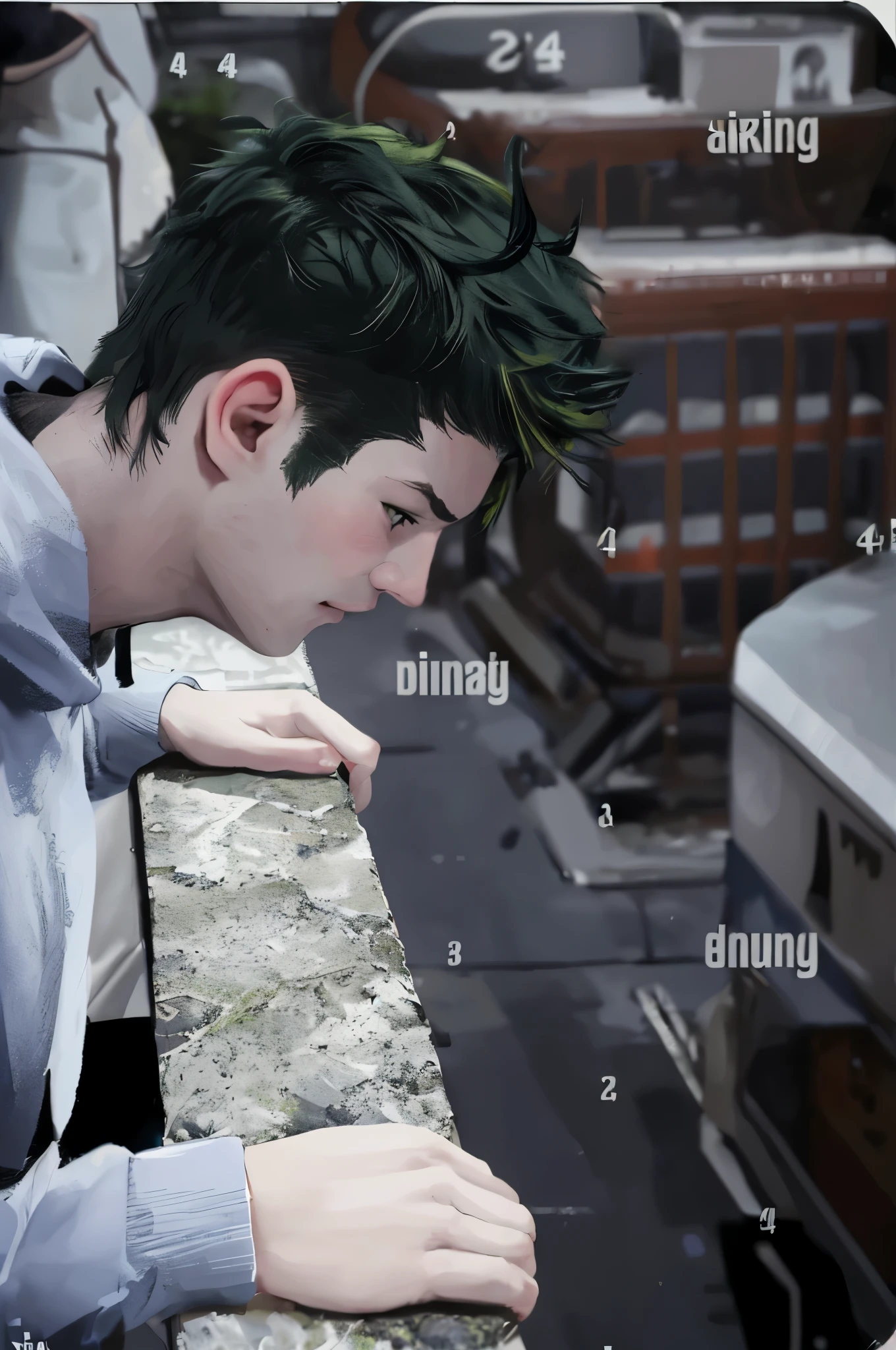 17 year old green hair