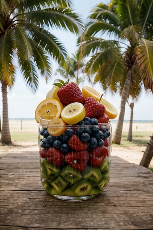 crie uma imagem com frutas