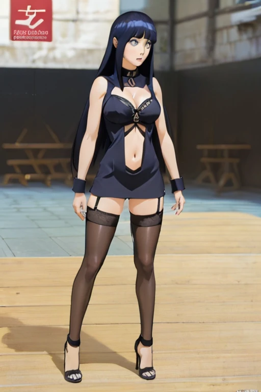Sexy cuerpo esbelto extra grandes oppais chica, solo, wallpaper fanart Stunning girl, black hair ,standing splitz perfect detailed, full-body display 1.2