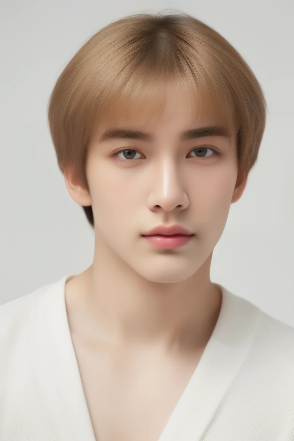 (masterpiece:1.21),(bestquality:1.21),8k,high detailed,ultra-detailed,photography,award winning,documentary,Original Photo,Realisticity,solo,Studio lighting,High resolution scan,physically-based rendering,Cinematic Lighting,award winning work,depth of field,(low saturation:1.3),(1boy;1.4:1.1),a male,male focus,silm,Asian,handsome face,Well-Proportioned Hands,Real Skin Texture,White Marble Glowing Skin,model,thick eyebrows,(random_color_ Fashion_clothing:1.45),(random colo background:1.1),close-up view,(random stylish pose action:1.1),(portrait:1.22),Asian Bowl Cut,Smirk