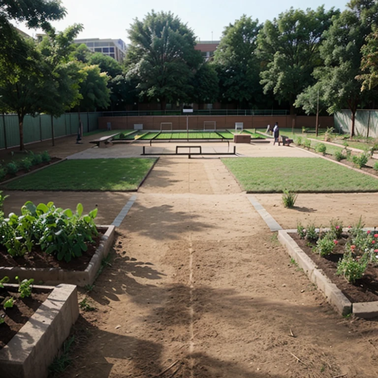 School garden image no student 