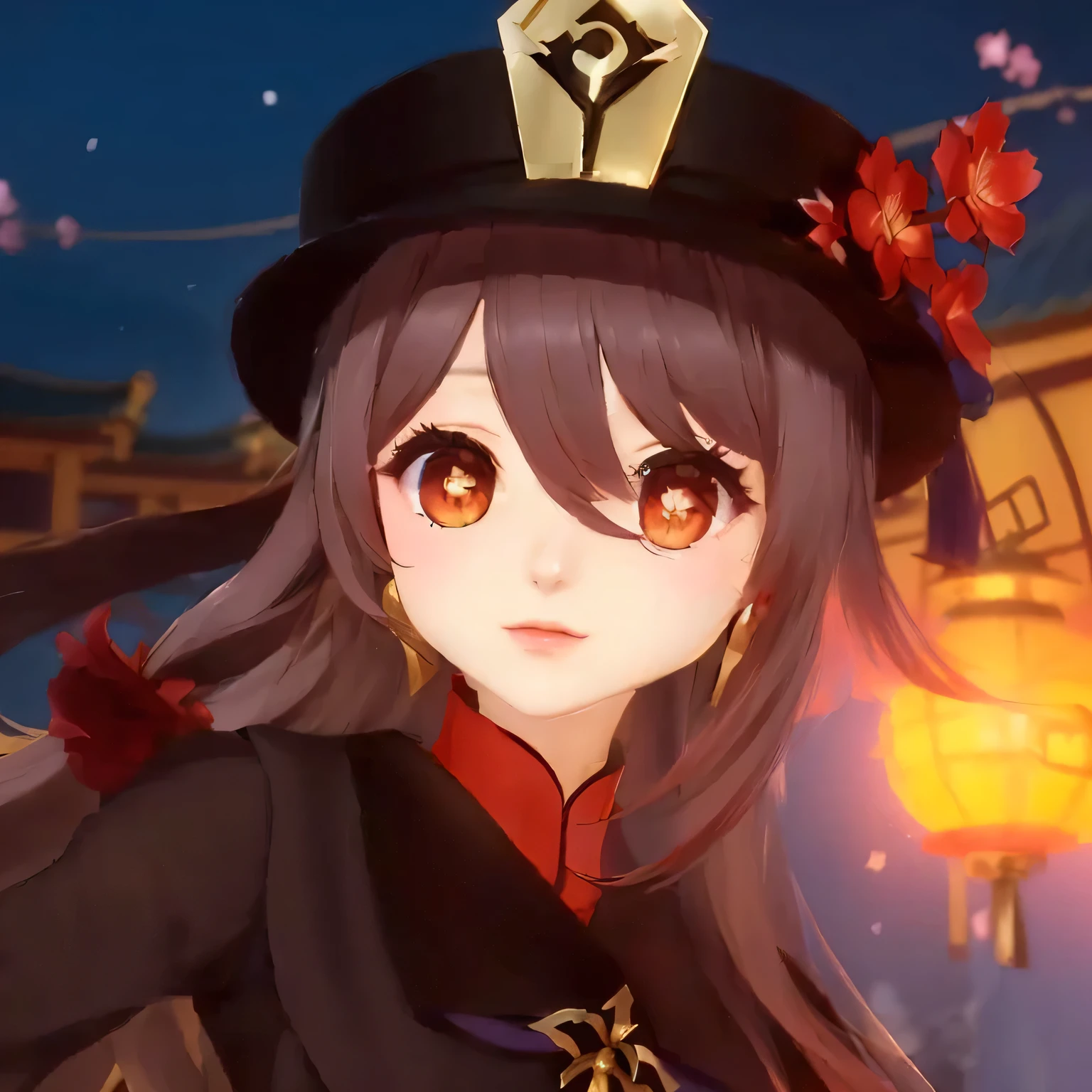 anime girl with a hat and a red flower in her hair, ayaka genshin impact, keqing from genshin impact, onmyoji portrait, ayaka game genshin impact, zhongli from genshin impact, genshin impact character, onmyoji, onmyoji detailed art, genshin, genshin impact style, from the azur lane videogame