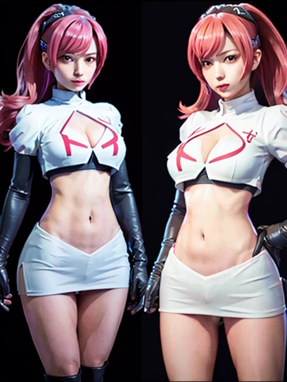 Rockets , Huge breasts, Showing cleavage,Perfect body,Her graceful figure, Slim waist,Curve symmetry,