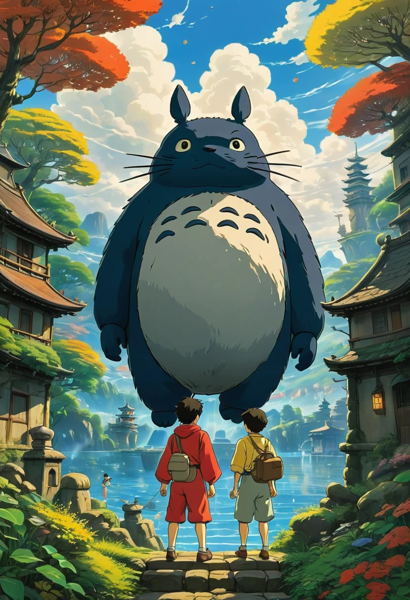 Boxing Match, by Studio Ghibli, best quality, masterpiece, very aesthetic, perfect composition, intricate details, ultra-detailed