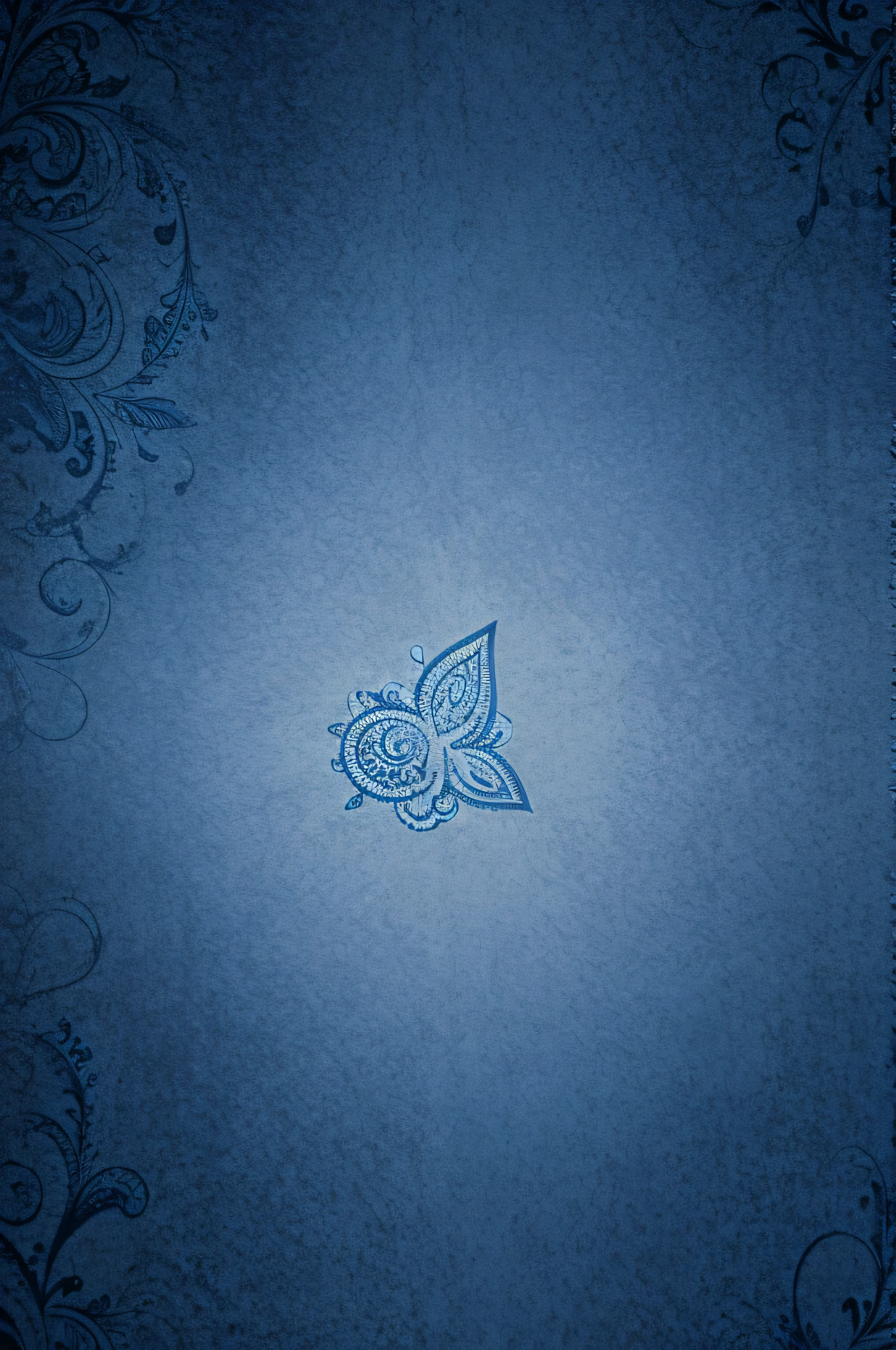 A background that is all Kirby blue and is used as a paisley pattern, the size of the image is a4