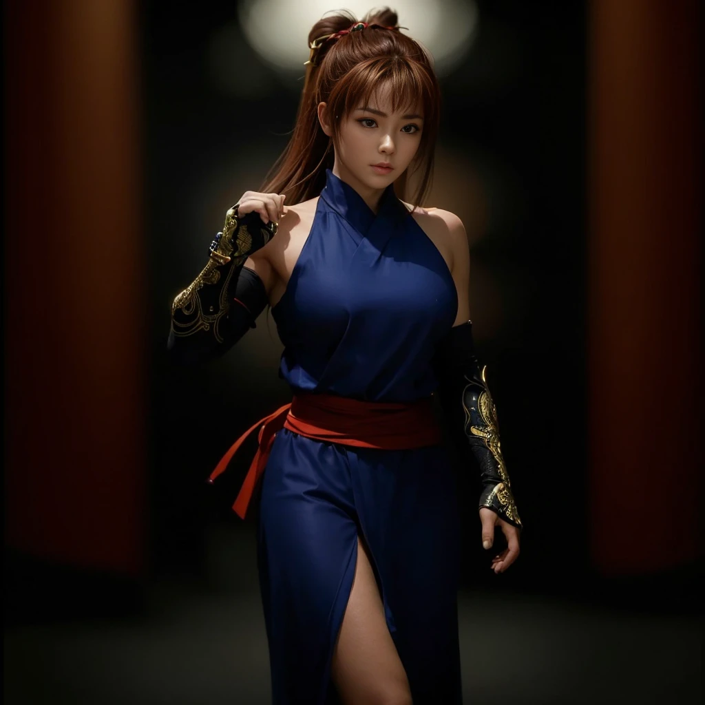 Kasumi, (melhor qualidade,ultra-detalhado),(Realista:1.37), rosto bonito e detalhado, Textura ultrarrealista, rosto delicado, corpo delicado, cores vivas. High definition, 8k. athletic body.