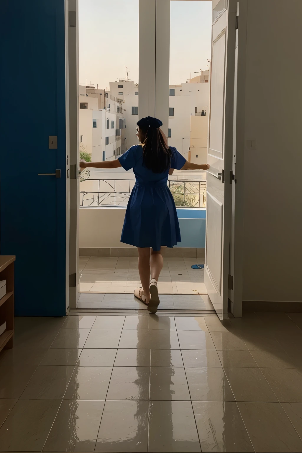 צור לי תמונה של אישה עם שיער שחור עיניים ירוקות מחזיקה שקית שרשום עליה את המילים קניות סודיות
