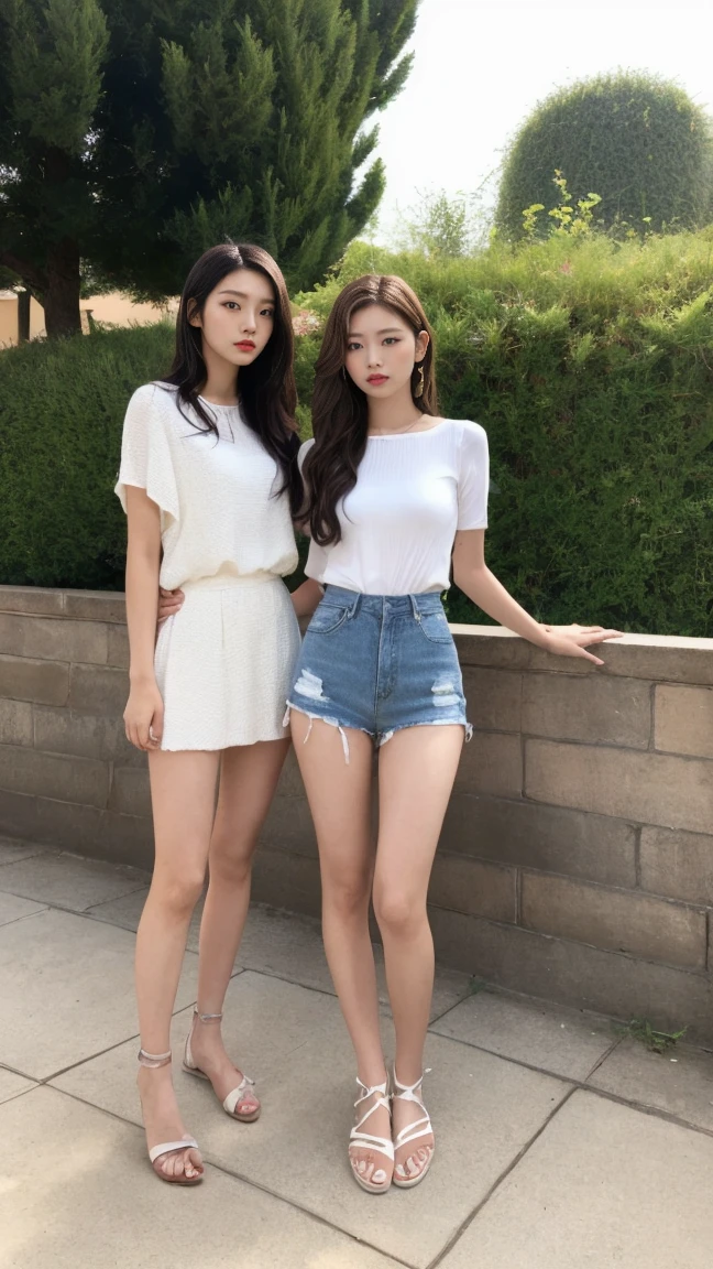 Pharaoh、Full Body Shot、20th Ayaka、NiziU AYAKA、 4K、1People Women、slender、 Loose, wavy styling 、Fascinating and attractive、Including the texture of the face and skin.,Detailed eyes
