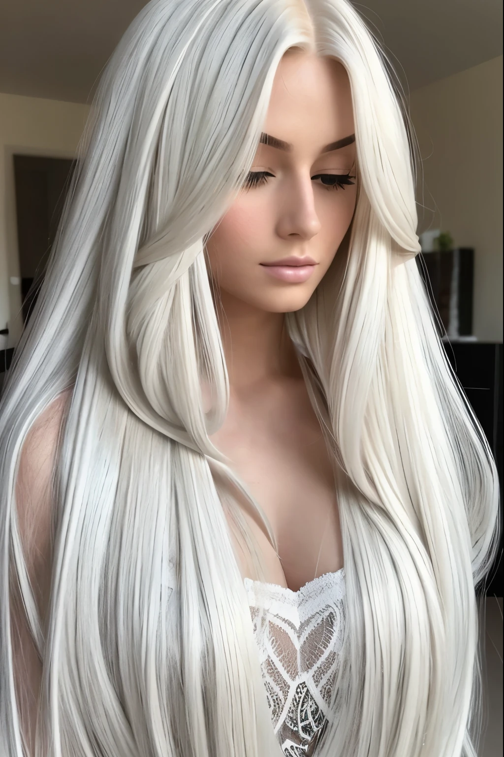 women with very long thick white hair, hair model, Rapunzel hair, thick hair, luscious hair, cascading hair, gorgeous hair, beauties long hair, dense hair, hair locks